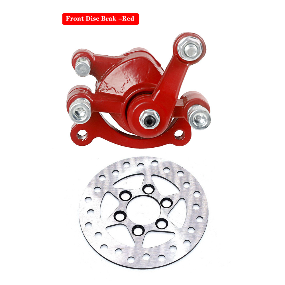 Front Rear Disc Brake With Disc  for 2 Stroke Mini Dirt Bike pocket bike ATV 49CC  Pads Brake Disc Plate Gas