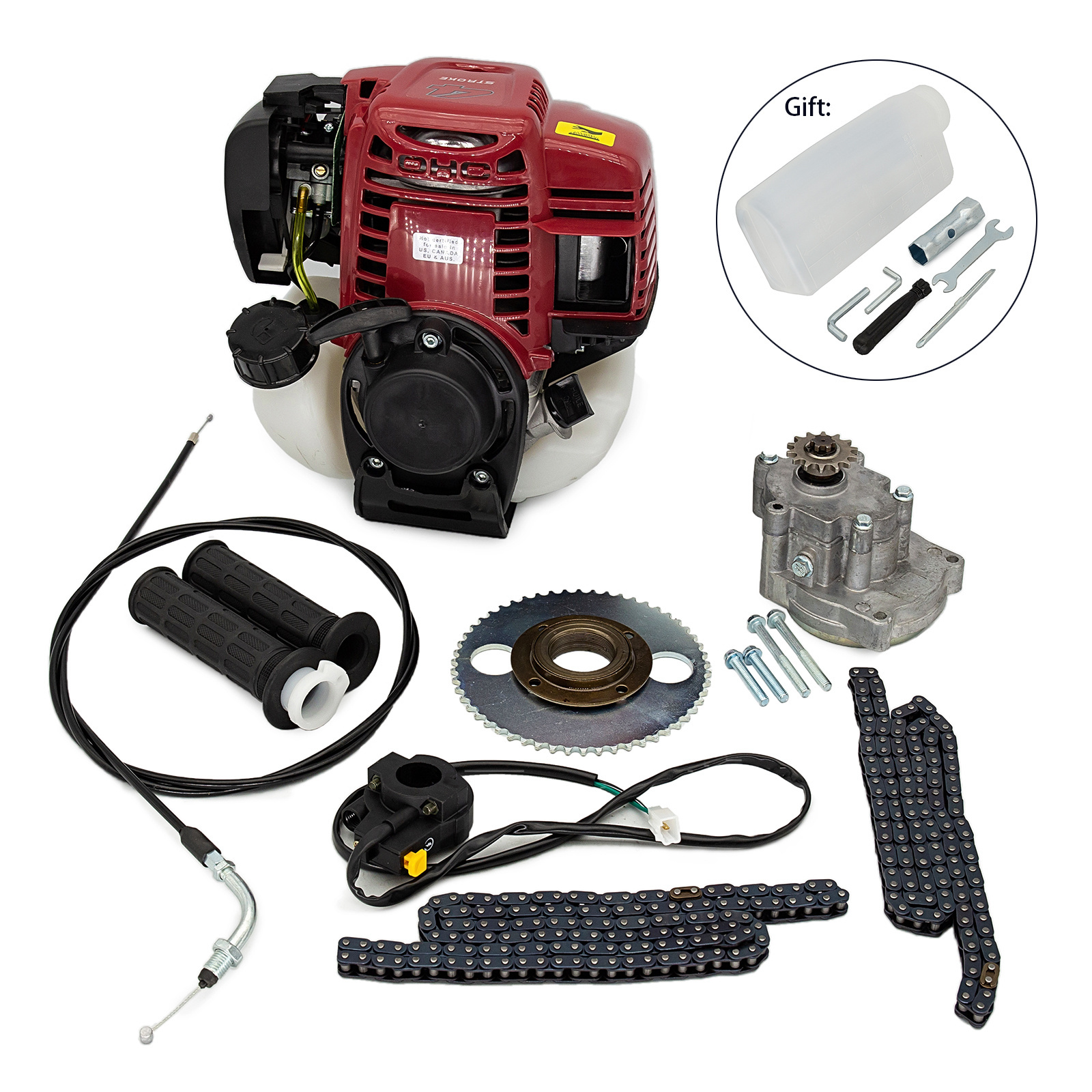 New 4 stroke engine FK25 4 stroke petrol engine 4 stroke Gasoline engine for brush cutter with 25cc 0.65kw power CE Approved