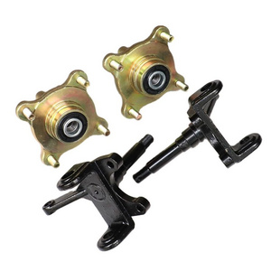 Steering Strut Knuckle Spindles with Brake Disc Wheel Hubs Fit For China ATV 110cc 125cc 150cc Golf Buggy Quad Bike Parts 1SET