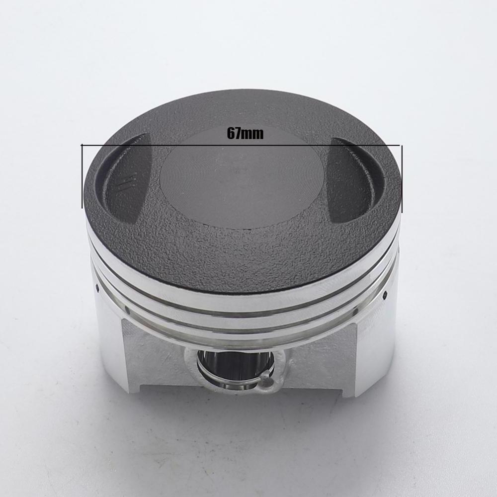 67mm Piston 16mm Pin Piston Kits Ring Set For Chinese 250cc Zongshen Longcin Lifan CG250 Dirt Motor Bike Atv Engine Parts