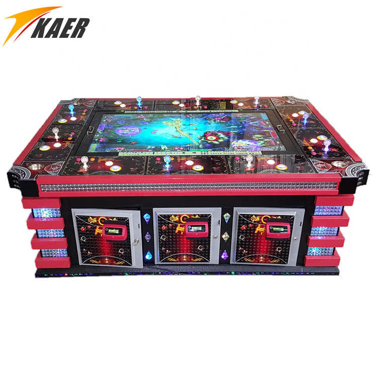 2024 New Design Popular 8 Player Metal/Wood Fish Game Cabinet Ocean King Table Black Panther