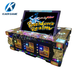 Coin Operated 6 Players 55" LCD Fishing Table Game Machine Predator Attack