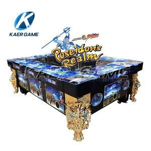 2024  Popular 8 Player Metal/Wood Fish Game Cabinet Ocean King Table Black Panther