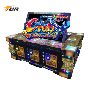 Coin Operated 10 Players 86" LCD Fishing Table Game Machine Predator Attack