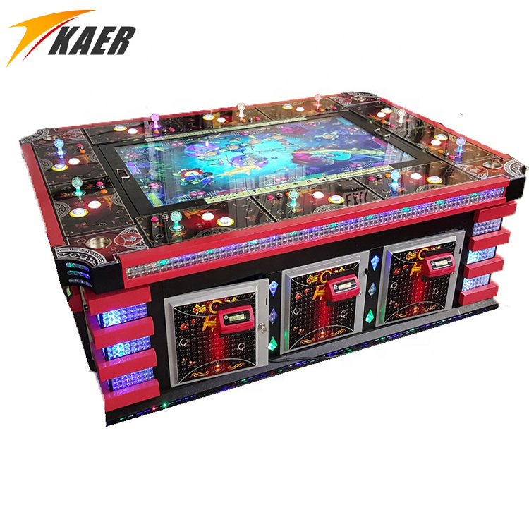 2024 New Design Popular 8 Player Metal/Wood Fish Game Cabinet Ocean King Table Black Panther