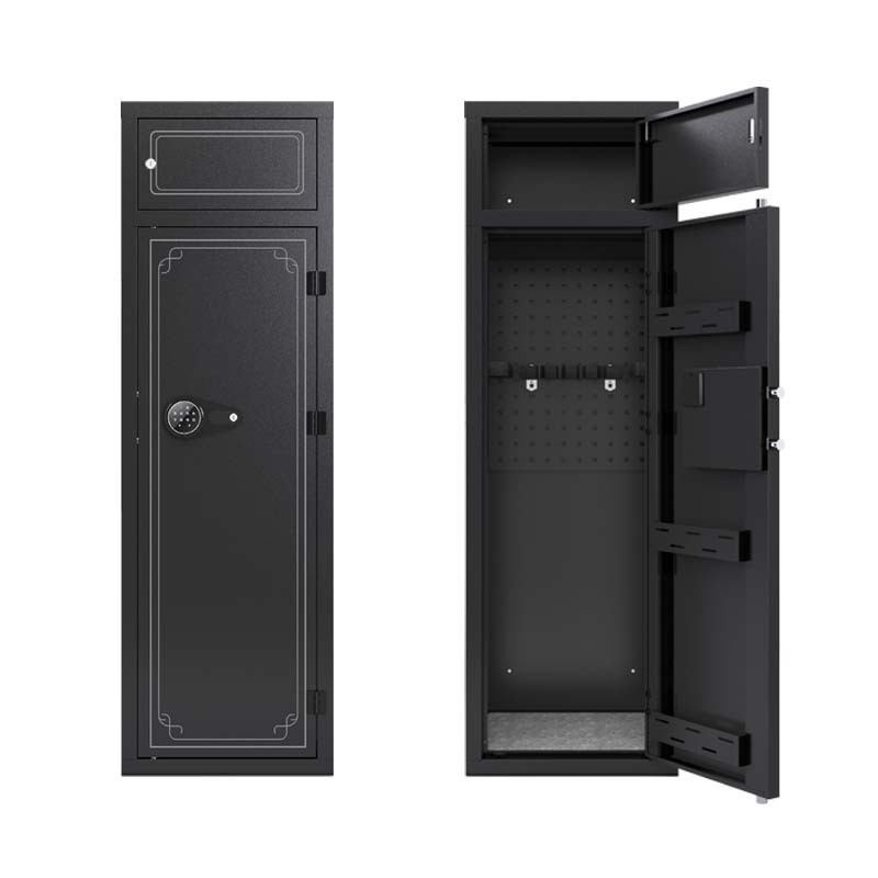 Storage 10-12 Guns Custom Steel Assemble Big Large Gun Safe Box ,Metal Long Gun Safe Home Defense ,Modular Gun Safe With Shelves