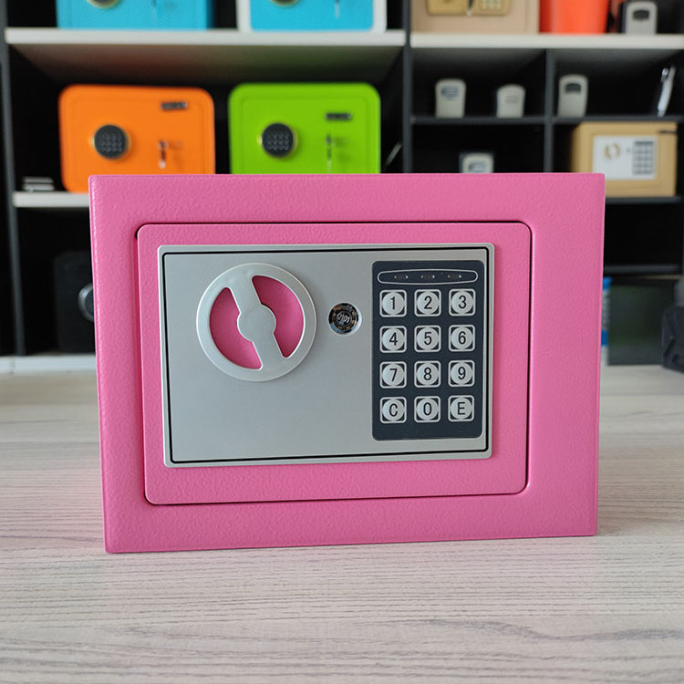 Electronic Security Colorful Mini Money Saving Safe Box Digital Lock Portable Safe Home Personal Safe Box