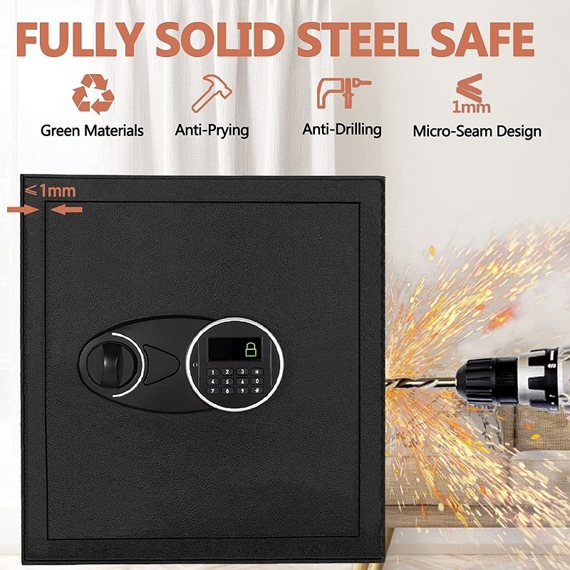 Electronic Digital Lock Home Safe Box Deposit Cash Money Steel Smart Safe Box For Sale