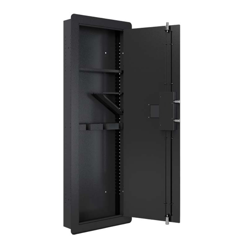 Wholesale OEM Biometric Fingerprint Electronic custom Heavy Duty Steel secret security hidden secret long gun safe box