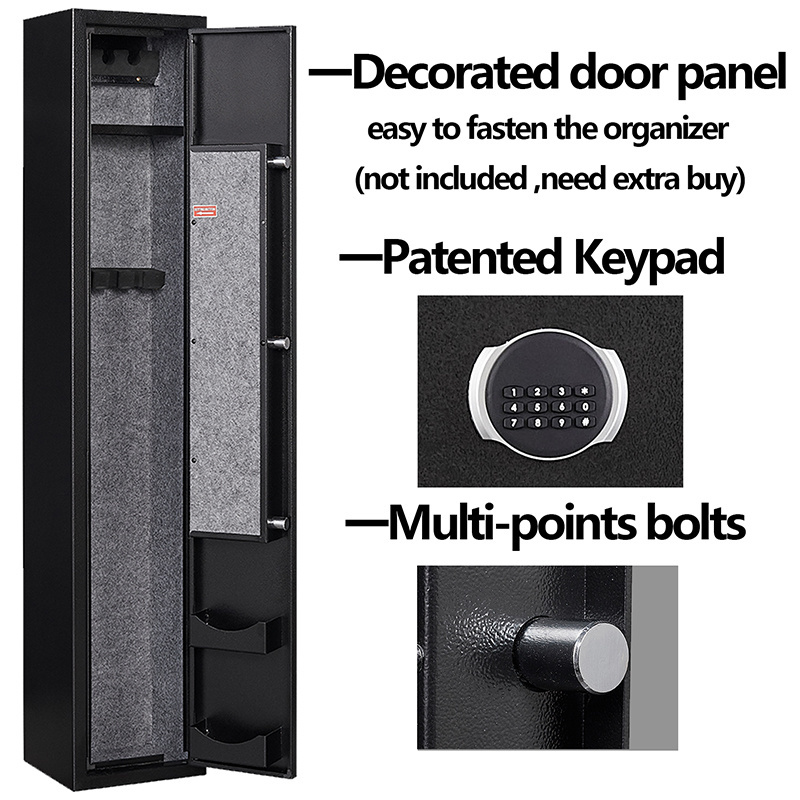 Wholesale Large Security Gun Storage Cabinet Metal Gun Safe Box Cabinet With Hand gun Lockbox