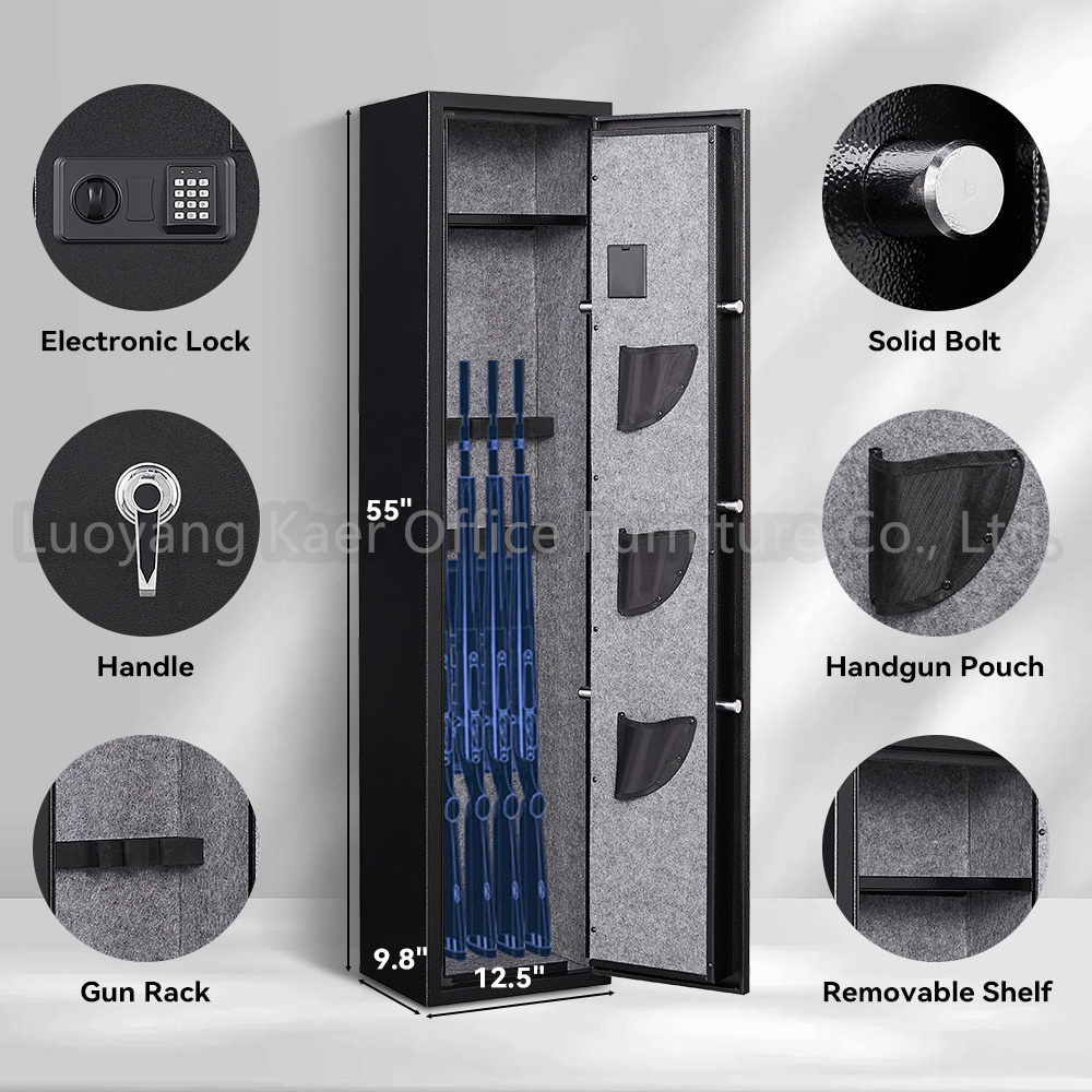 Armoire Fusil Pistolet Scuritaire Manufacture Wholesale 5 Gun Storage Safe Best Gun Safety Cabinets