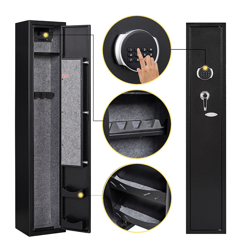 Wholesale Large Security Gun Storage Cabinet Metal Gun Safe Box Cabinet With Hand gun Lockbox