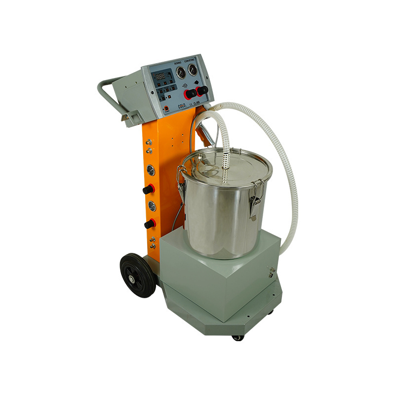 Portable electrostatic flocking machine