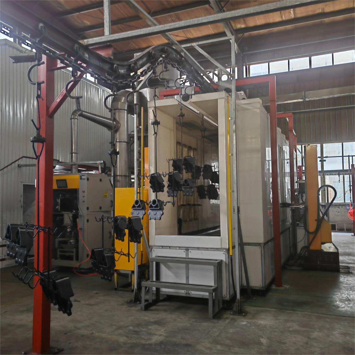 Fast Color Change Automatic Powder Coating Booth in Powder Spraying Line