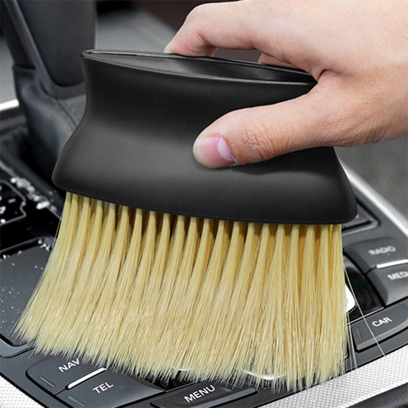 Car washing soft bristle brush Car interior dust sweeping small cleaning brush