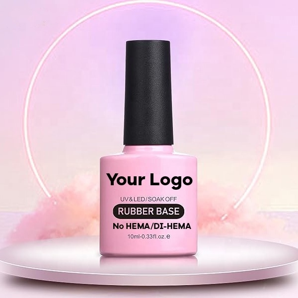 Free Sample Rubber Base Gel Polish private label wholesales price Rubber Base Coat Hema Free Uv Gel Nail Polish Base Coat Gel