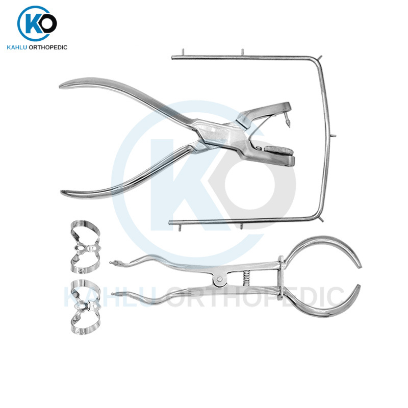 Rubber Dam Kit Orthodontic Punch Pliers Dental Rubber Dam Clamps Rubber Dam Frame Ivory Pliers Dentist Basic Tools Kit