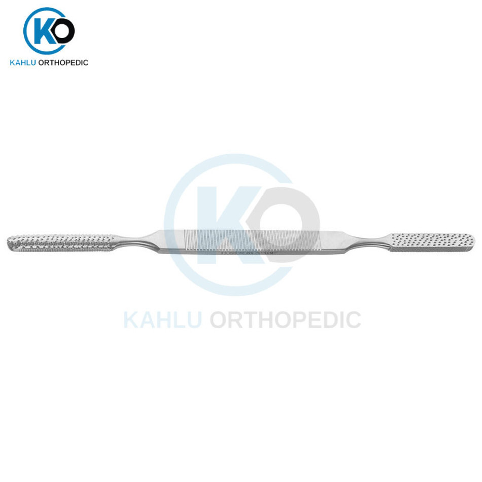 Kleinert Kutz Bone Rasp Double Ended Fine Course Serrations Stainless Steel Orthopedic Instrument By KAHLU ORTHOPEDIC