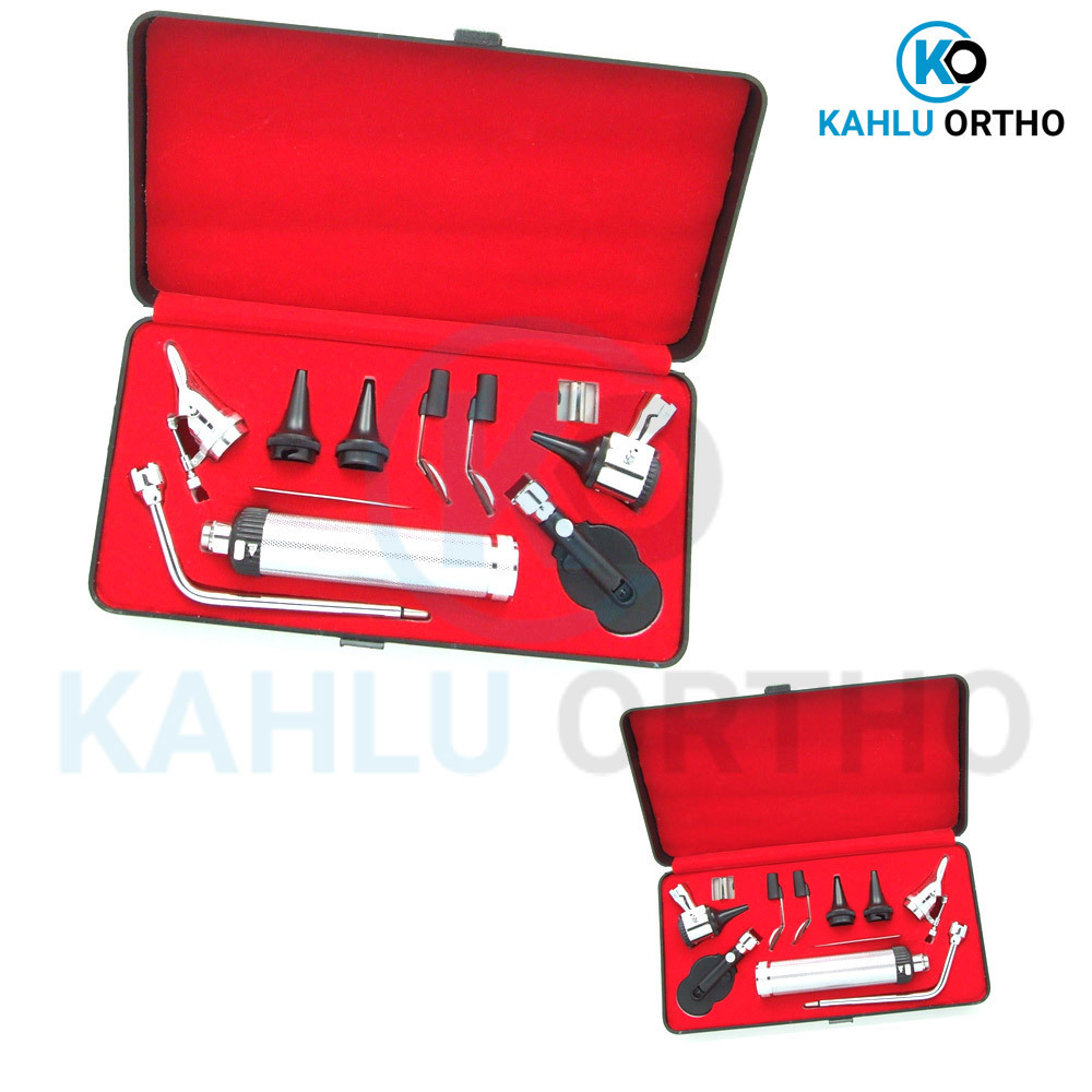 Good Quality Endoscope Ophthalmoscope LED Mini Otoscope Mini Compact ENT Diagnostic Set By KAHLU ORTHOPEDIC