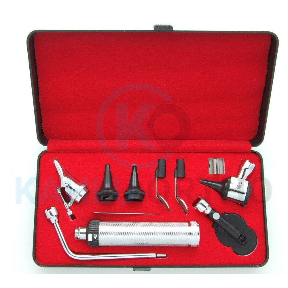 Good Quality Endoscope Ophthalmoscope LED Mini Otoscope Mini Compact ENT Diagnostic Set By KAHLU ORTHOPEDIC