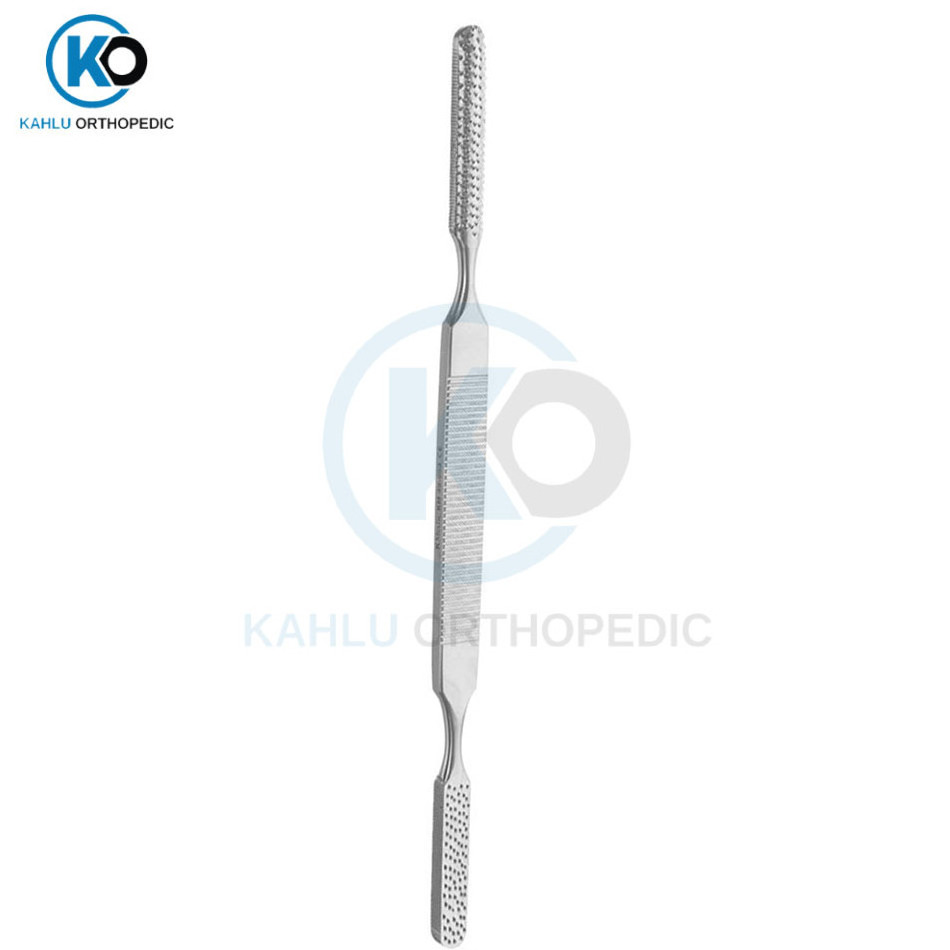 Kleinert Kutz Bone Rasp Double Ended Fine Course Serrations Stainless Steel Orthopedic Instrument By KAHLU ORTHOPEDIC