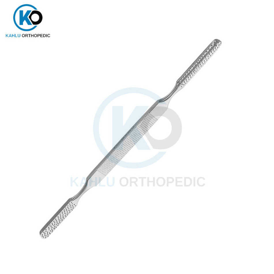 Kleinert Kutz Bone Rasp Double Ended Fine Course Serrations Stainless Steel Orthopedic Instrument By KAHLU ORTHOPEDIC