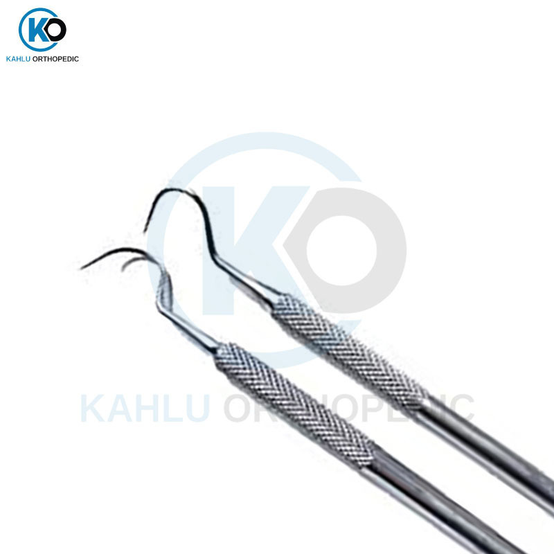 2 Pcs Stainless Steel Dental Picks Probe Cleaning Teeth Oral Dental Tools in Wholesale Price Made By KAHLU ORTHOPEDIC