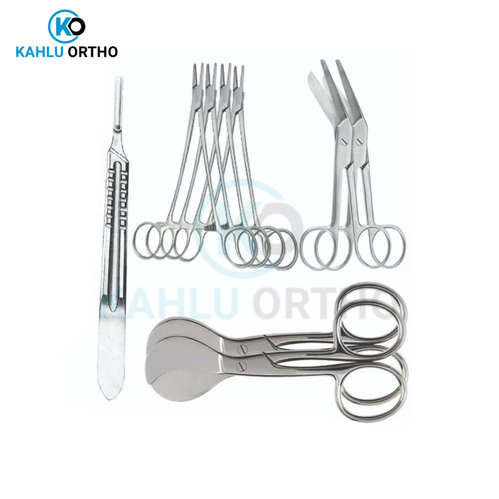 Highland Good Quality Delivery Set Gynecology Physiology Dissecting Basic Surgery Set By KAHLU ORTHOPEDIC