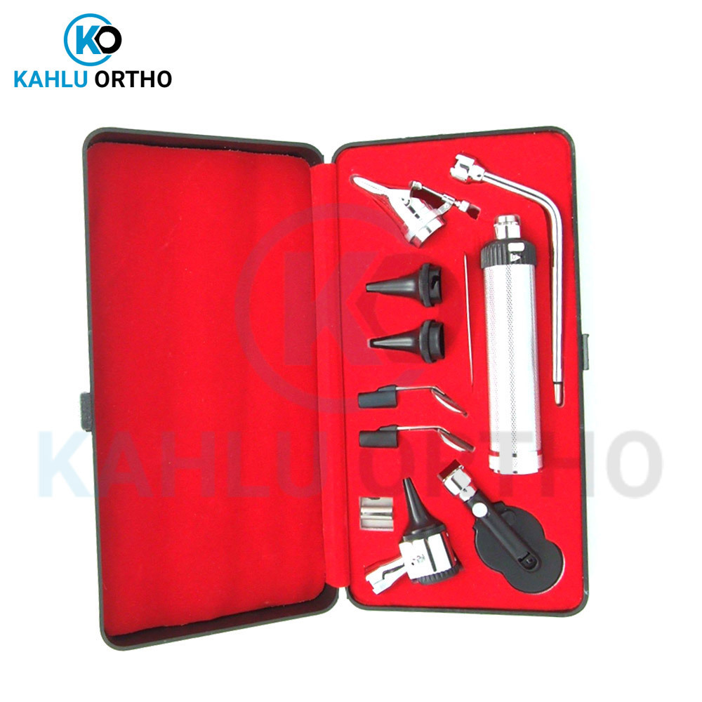 Good Quality Endoscope Ophthalmoscope LED Mini Otoscope Mini Compact ENT Diagnostic Set By KAHLU ORTHOPEDIC