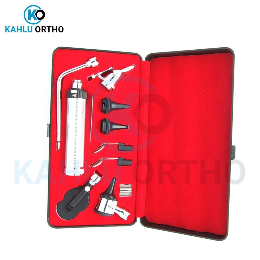 Good Quality Endoscope Ophthalmoscope LED Mini Otoscope Mini Compact ENT Diagnostic Set By KAHLU ORTHOPEDIC