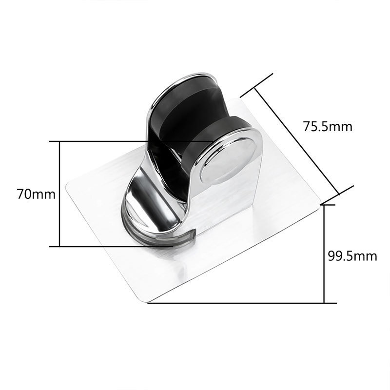 Bathroom Punch Free plastic Hand Slide Shower Holder with Water Outlet Bracket Wall Mount