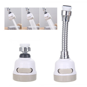 360 Degree Rotatable Spray Head Tap Durable Faucet Filter Nozzle 3 Modes Function Water Saving Kitchen Bathroom Faucet Aerator