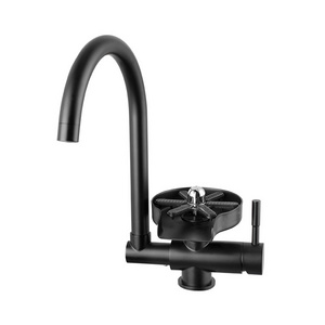 New Design Kitchen Faucet With Rotary Cup Washer Glass Rinser Fast Automatic Cleaner Glass Washer