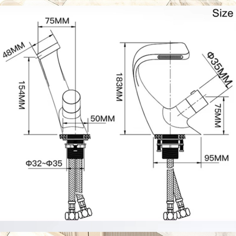 Designer Single Handle Chrome Matte Sink Taps Modern Black Faucet Waterfall Bathroom Ware Deck Mounted Brass Basin Mixer Faucet