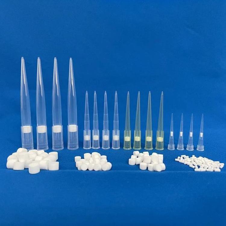 universal lab use pipette tips gilson sterile filter 10ul 1000ul medical pipette tips polypropylene filter