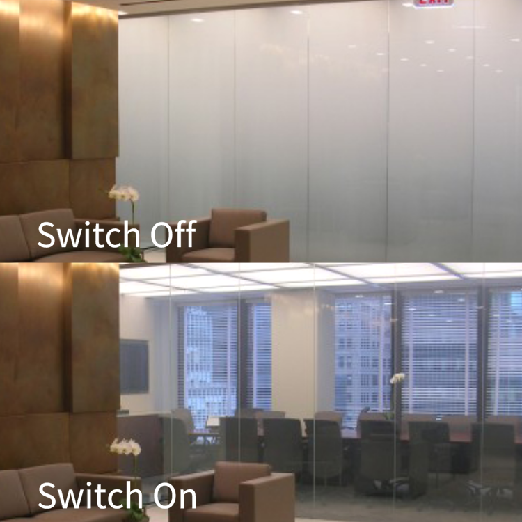 Indoor Window Partition Wall Electronic Switchable PDLC Smart Glass Prices