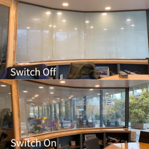 Indoor Window Partition Wall Electronic Switchable PDLC Smart Glass Prices