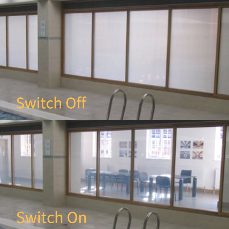 Indoor Window Partition Wall Electronic Switchable PDLC Smart Glass Prices