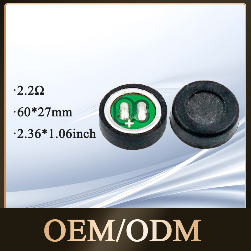 60*27MM Manufacturer 8 Ohm 1W Internal Magnetic Myra Speaker Rhos For Walkie-Talkies Toys