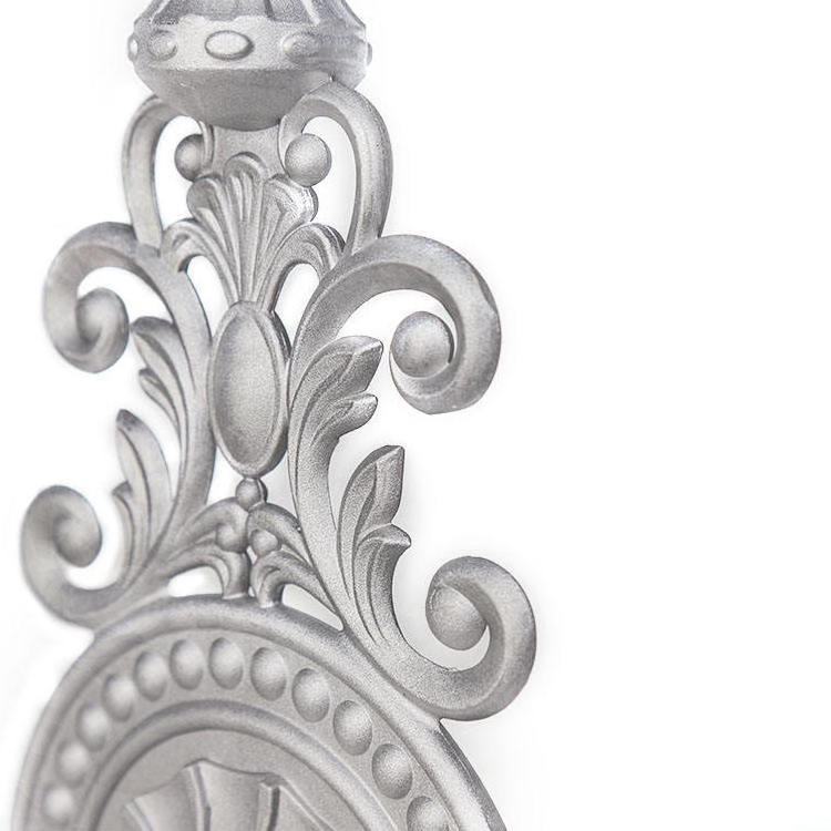 French Wrought Aluminum Railing Fitting Wrought Aluminum Ornament Wrought Iron Door Accessories