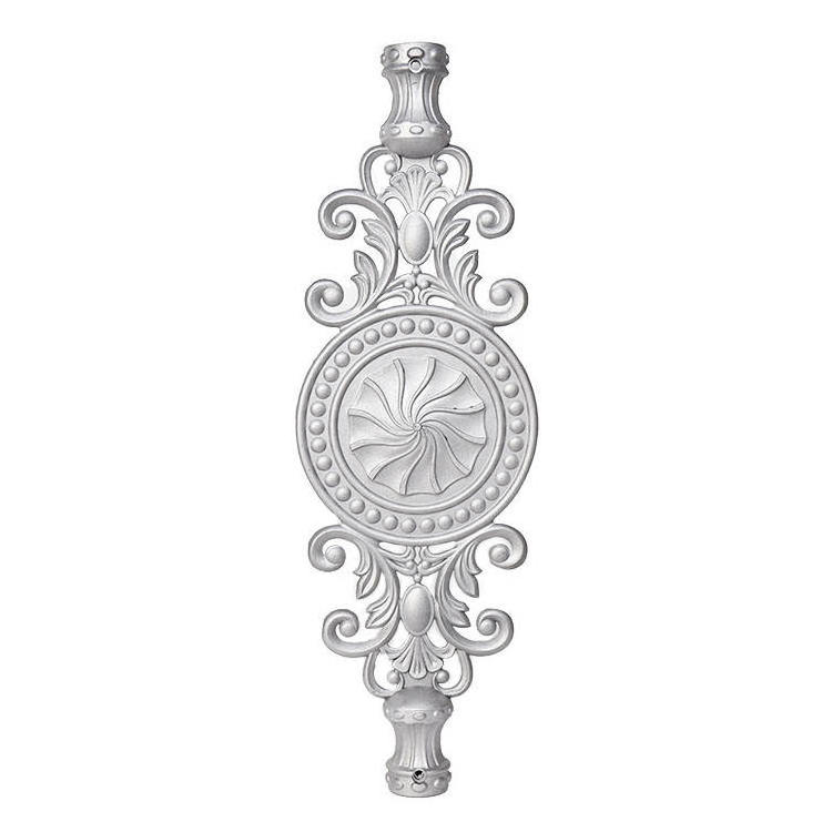 French Wrought Aluminum Railing Fitting Wrought Aluminum Ornament Wrought Iron Door Accessories