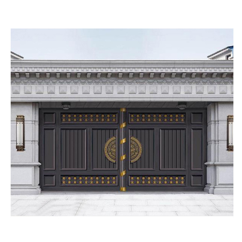 Customized modern design luxury aluminum villas sliding gate metal gates main gate designs