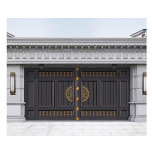 Customized modern design luxury aluminum villas sliding gate metal gates main gate designs