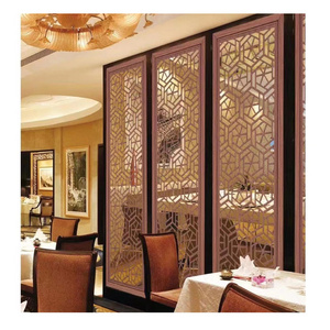 Living room dining room screen room partition wall stainless steel wrought iron screen metal partition wall decoration