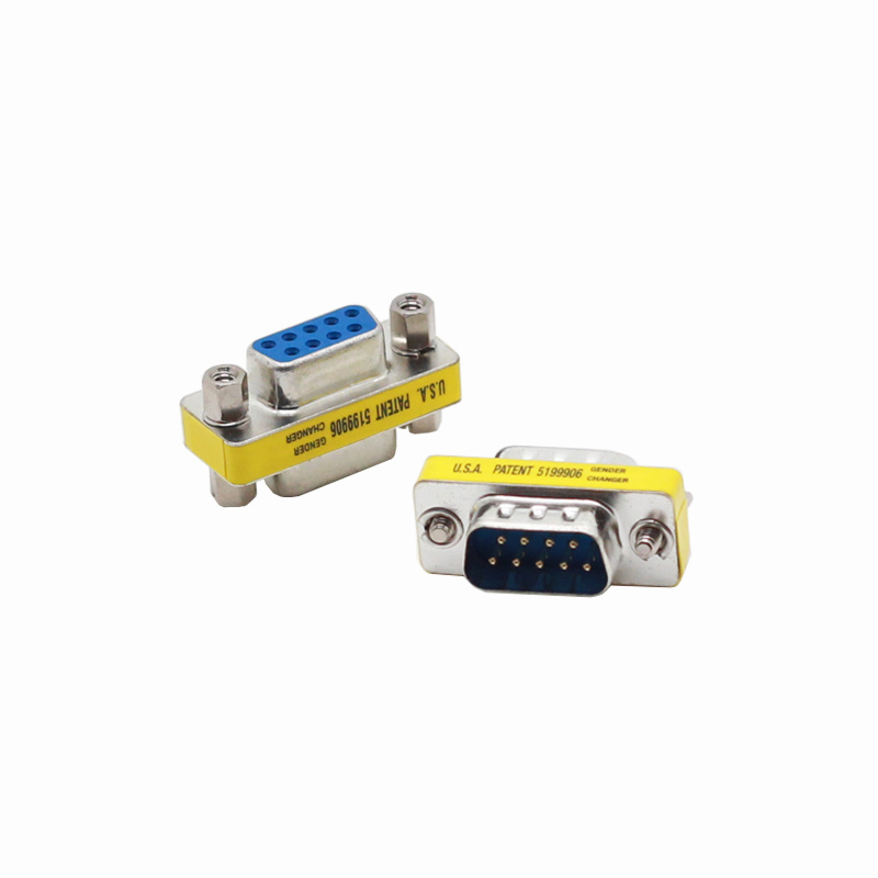 Wholesale DB9 Mini Gender Changer Coupler Adapter DB 9 Null Modem Adapter Connector F/F M/M M/F