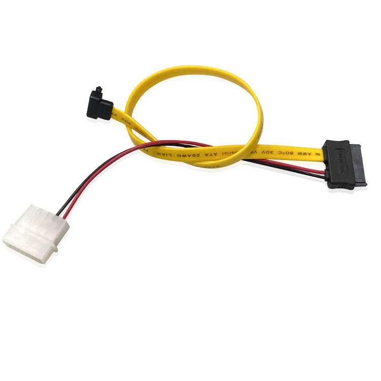 Factory customized professional 7 + 15-pin power cord 22Pin ATA SATA IDE 4P hard disk power adapter cable