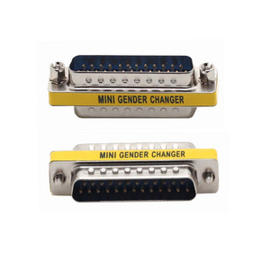 DB25 Pin Slimline Adapter Male to Male HD Mini Gender Changer