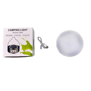 20W 60W 100W Solar LED Camping Light USB Rechargeable Bulb For Outdoor Tent Lamp Portable Lanterns Emergency Lights For BBQ