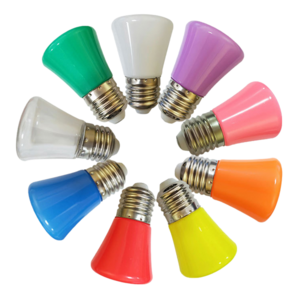 G45 E27 B22 1.5W 3000k Plastic Triangle Color Bulb Led Decoration Light Bulb