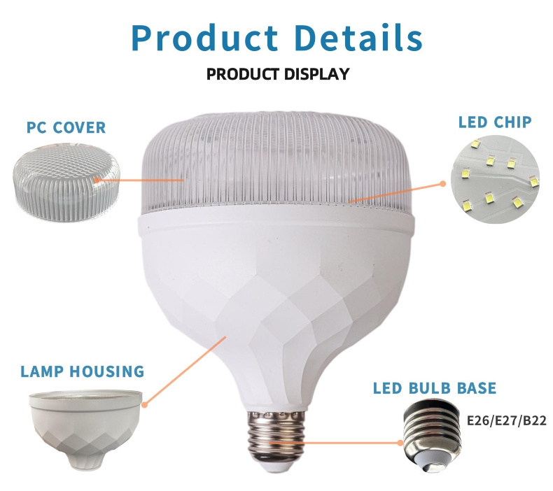 High Quality China Factory Energy Saving Led Bulb Transparent Cover 40w High Lumen Led Light Bulbs